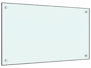 Stänkskydd vit 70x40 cm härdat glas