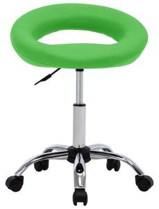 Snurrbar stol grön konstläder