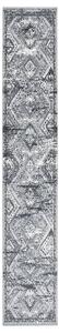 Gångmatta grå orientalisk BCF 80x500 cm