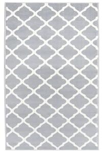 Gångmatta grå och vit BCF 100x150 cm