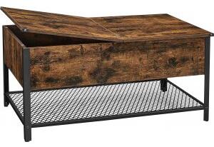 Freddie soffbord 100 x 55 cm - Brun/svart - Soffbord i trä, Soffbord, Bord