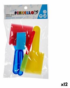 Uppsättning manuella aktiviteter Pincello AR1810100 Multicolour Spatel (12 antal)