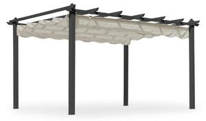 Pergola Hillerstorp Skanör 300 x 400 cm Svart/Sand - Svart/Sand