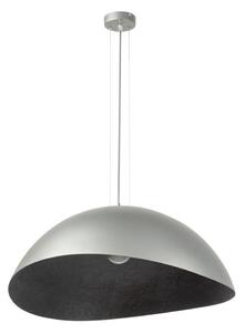 Ljuskrona med textilsladd SOLARIS 1xE27/60W/230V silver/svart