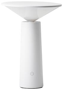 Bordslampa Vit Järn Touchknapp Trådlös Portabel Inomhus Utomhus Minimalistisk Modern Design Beliani