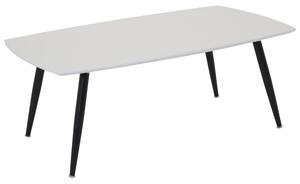 VENTURE DESIGN Plaza soffbord - vit MDF och svart metall