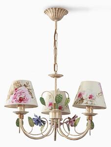 Ljuskrona med kedja CAMELLIA 3xE14/40W/230V rosa