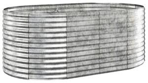 Odlingslåda pulverlackerat stål 175x100x68 cm silver