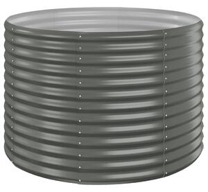 Odlingslåda pulverlackerat stål 100x100x68 cm grå