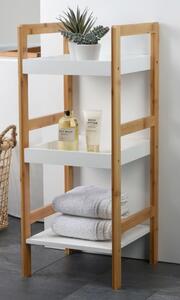 Bathroom Solutions Förvaringshylla med 3 hyllor MDF och bambu