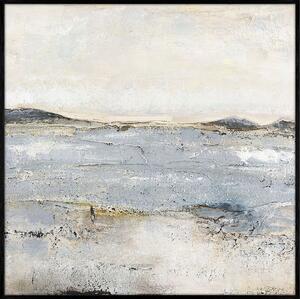 Malerifabrikken - Design Målning / Trace Of Nature / 100x100 Cm / Svart ram - Blå - Tavlor - Från Homeroom