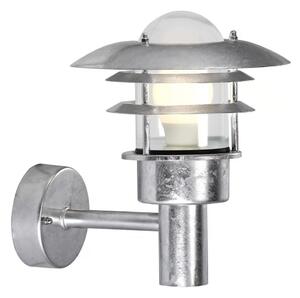 Nordlux - Vägglampa för utomhusbruk LONSTRUP 1xE27/60W/230V IP44 silver