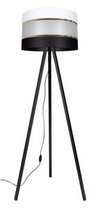 Golv lampa CORAL 1xE27/60W/230V svart/vit/gyllene