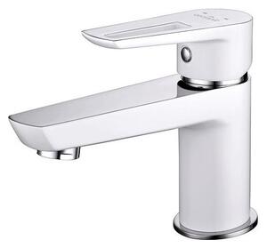 Cersanit S951-047 - Kran till handfat MILLE 13,4 cm vit + avlopp