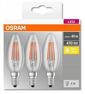 SET 3x LED-lampor VINTAGE B40 E14/4W/230V 2700K - Osram