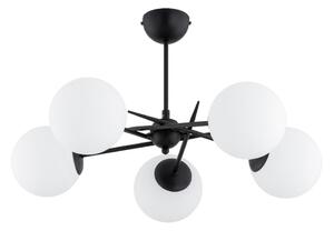 Ytmonterad ljuskrona PRIMERY 5xE14/10W/230V svart