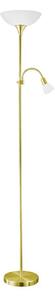 EGLO 82843 - Golv lampa UP 2 1xE27/60W + 1xE14/25W guld