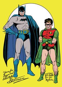 Konsttryck Batman and Robin - Comics, (26.7 x 40 cm)