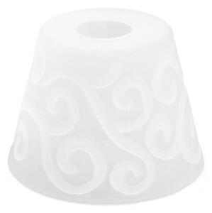 Ersättningsglas till ljuskrona E27 diameter 15 cm vit