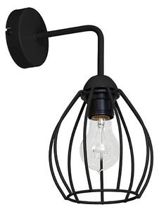 Väggbelysning stjärna 1xE27/60W/230V svart
