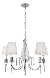 Searchlight 6885-5CC - Ljuskrona på kedja PORTICO 5xG9/33W/230V krom