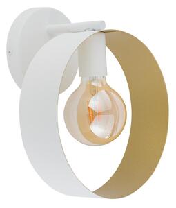 Vägglampa HAPPY 1xE27/60W/230V vit /gyllene