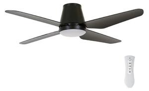 Lucci Air 213002 - LED takfläkt AIRFUSION ARIA LED/18W/230V svart + +Fjärrkontrol
