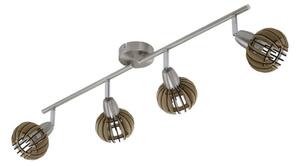 Briloner 2852-041 - Spotlight RETRO 4xE14/5,5W/230V gummiträd