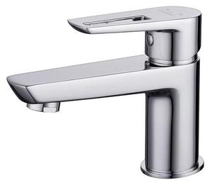 Cersanit S951-045 - Kran till handfat MILLE 13,4 cm skinande krom + avlopp