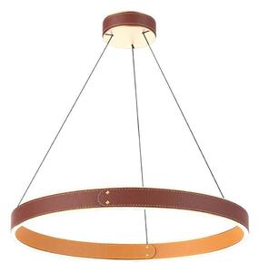 Klausen 142027 - LED ljuskrona med upphängningsrem LEATHER LED/47,8W/230V brun/orange