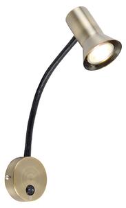 Vägglampa brons med flexarm - Karin flex