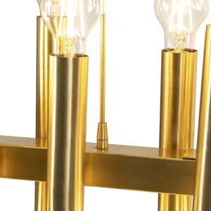 Art Deco hänglampa guld 24-ljus - Tubi