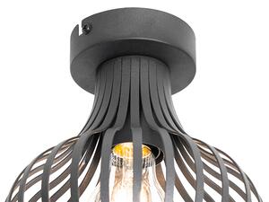 Modern taklampa svart 18 cm - Saffira