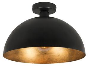 Industriell taklampa svart med guld 35 cm - Magna