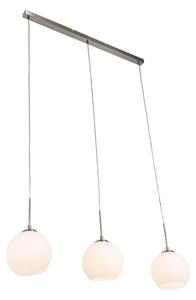 Modern hängande lampa 3-ljus stål - Eloy