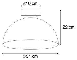 Industriell taklampa rostbrun 35 cm - Magna Classic
