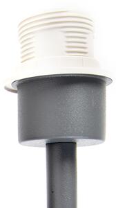 Modern vägglampa mörkgrå 1-ljus med strömbrytare - Combi
