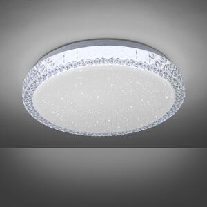 Taklampa vit 30 cm inkl LED dimbar med stjärnhimmel - Jona