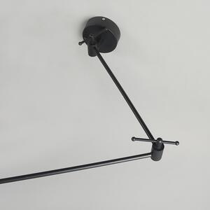 Hängande lampa svart med skugga 35 cm gul justerbar - Blitz I