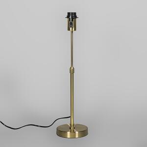 Bordslampa guld / mässing med skugga vit 25 cm justerbar - Parte