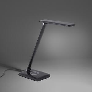 Design bordslampa svart inkl. LED med touch dimmer - Tina