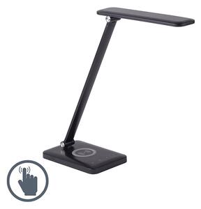 Design bordslampa svart inkl. LED med touch dimmer - Tina