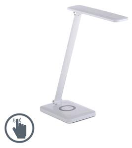 Design bordslampa vit inkl. LED med touchdimmer - Tina
