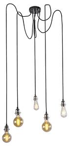 Modern hängande lampkrom - Cava 5