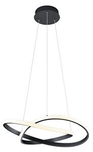 Design hängande lampa svart inkl. LED 3-steg dimbar - Koers