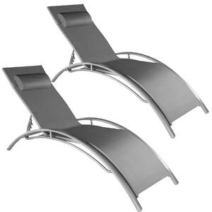 TecTake GmbH 403063 2 solstolar alina - grå