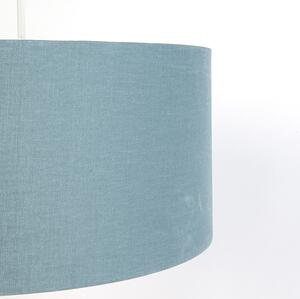 Hängande lampa vit med blå skugga 50 cm - Combi 1