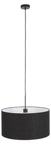 Modern hängande lampa svart med svart skugga 50 cm - Combi 1