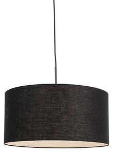 Modern hängande lampa svart med svart skugga 50 cm - Combi 1