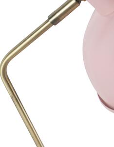 Retro bordslampa rosa med brons - Milou